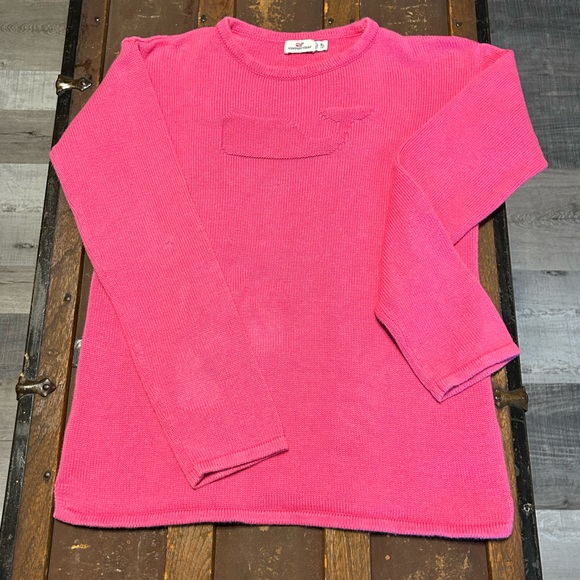 Vineyard Vines hot pink whale logo sweater size XL - Picture 3 of 6